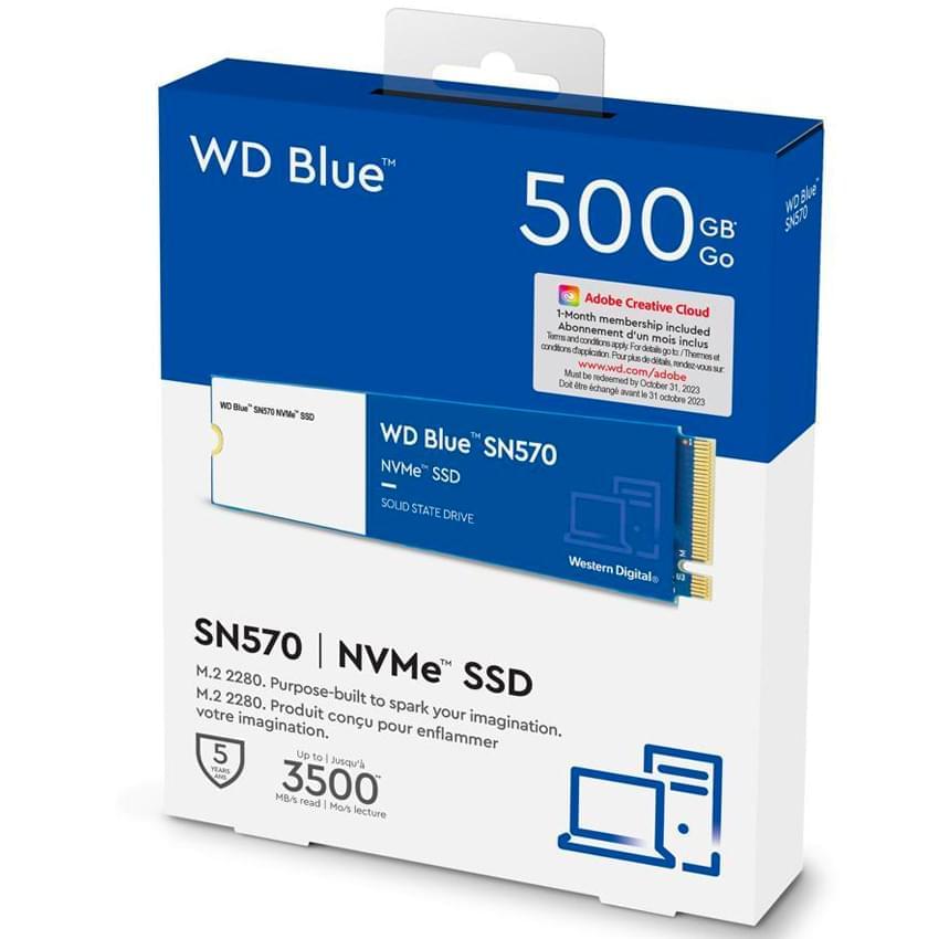 Disco Solido Ssd 500Gb Western Digital Blue Sn570 M2 Pcie Gen3